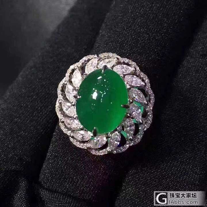 美克拉 亿蓝珠宝 通透素面祖母绿 有喜欢的赶紧来挑_蛋面祖母绿
