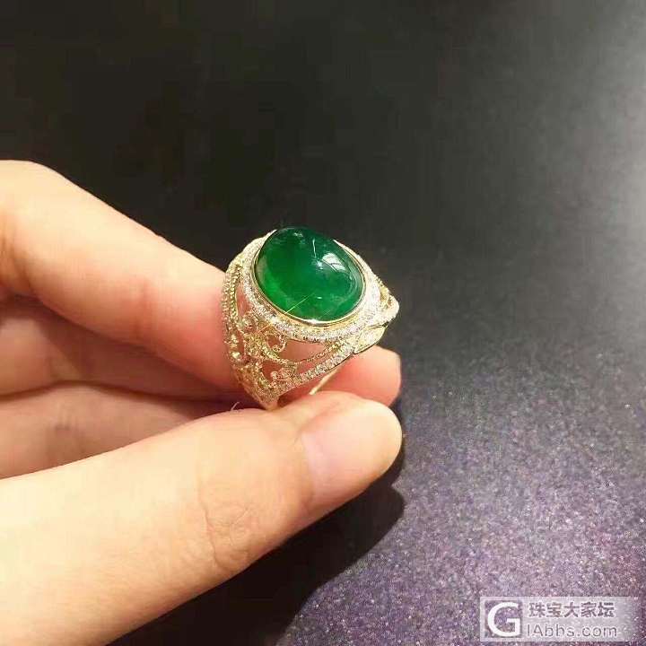 美克拉 亿蓝珠宝 通透素面祖母绿 有喜欢的赶紧来挑_蛋面祖母绿
