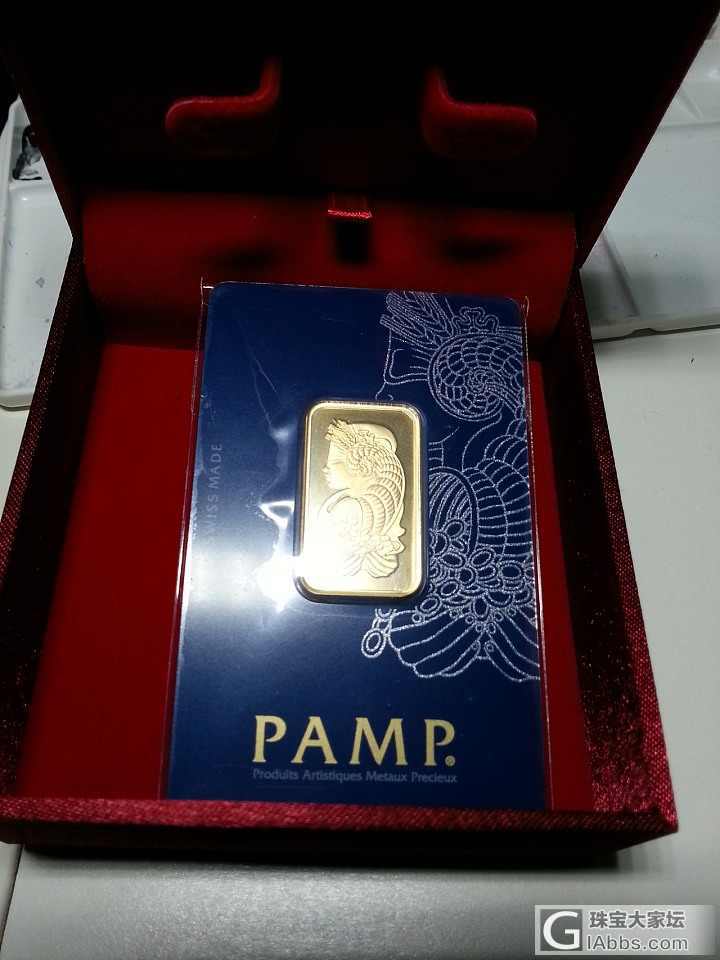 前几天看到有人买了瑞士财富女神的金条_金银锭金