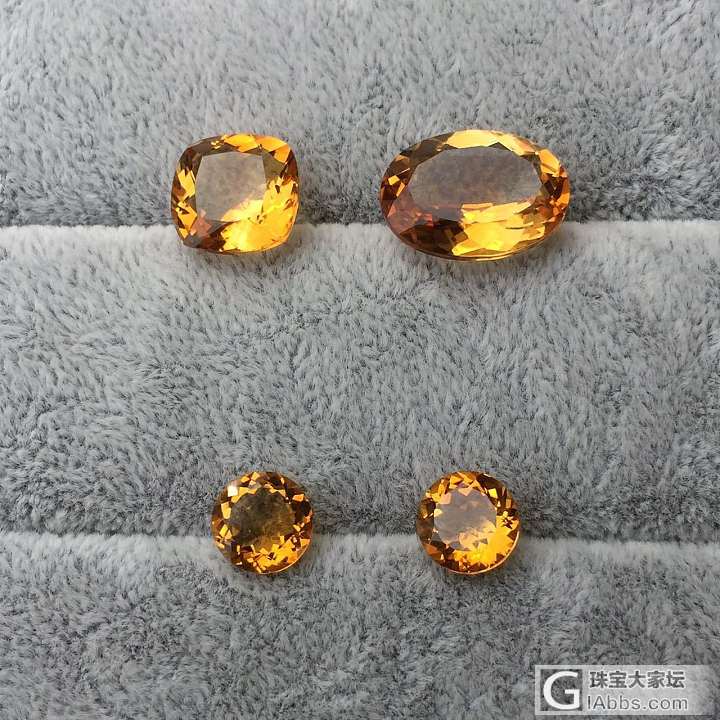 这两套紫晶黄晶怎么样，打算入_刻面宝石紫黄晶