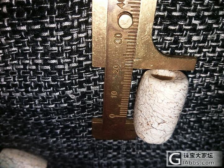 高古鸡骨白大勒子_古玉