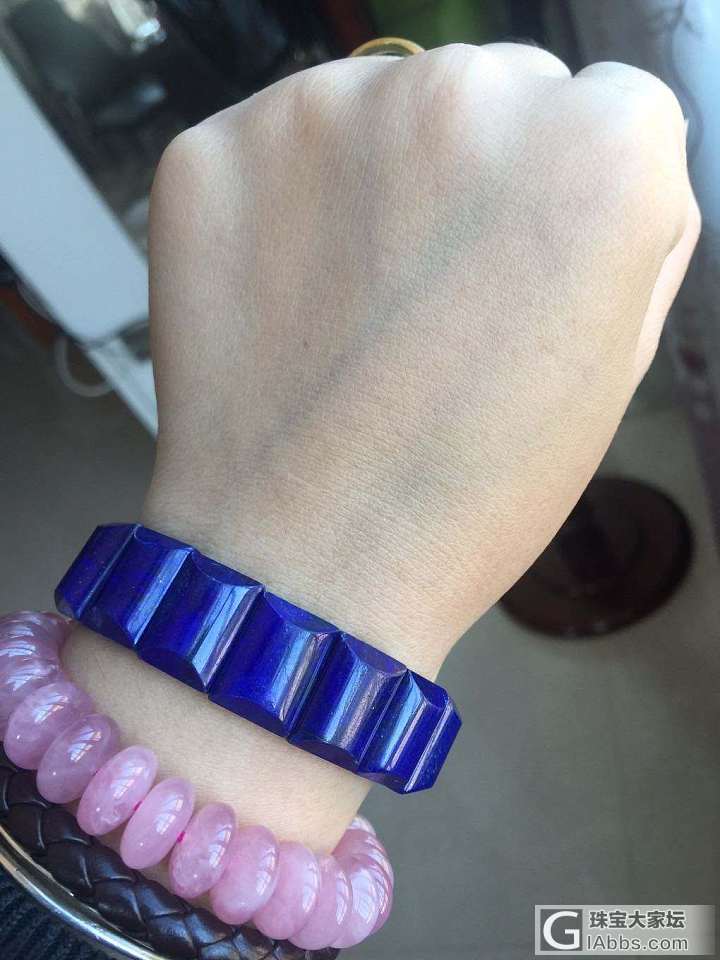 青金石手牌欣赏_青金石手排