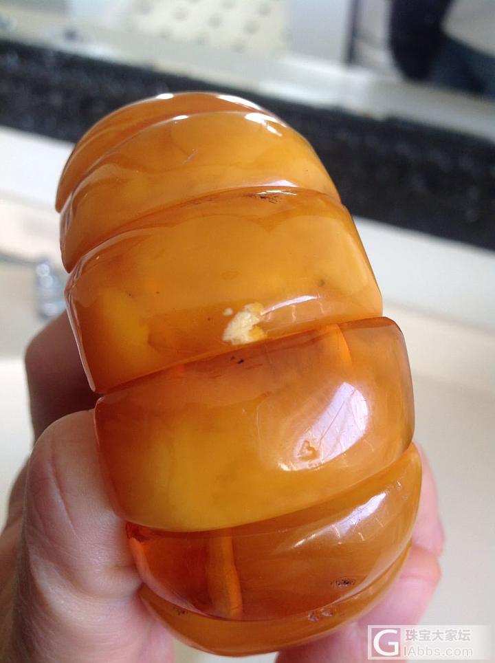 最近新收的小年份蜜蜡手牌_蜜蜡手排