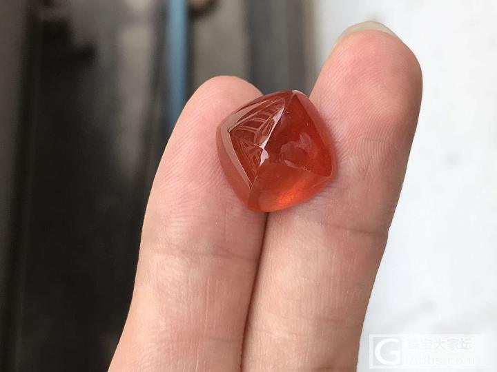 一颗水润的23ct糖果顶芬达石_戒面芬达