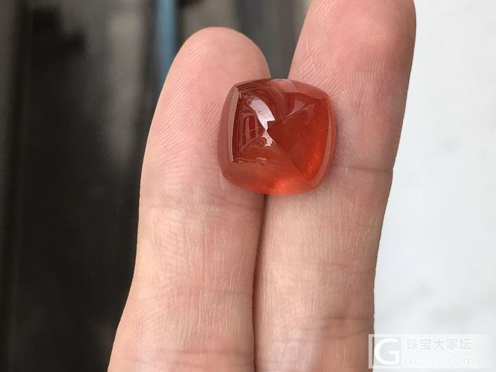 一颗水润的23ct糖果顶芬达石_戒面芬达
