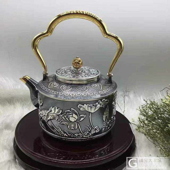 车花套装出口银饰产品_银茶具