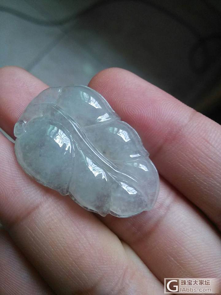 100的叶子_挂件翡翠