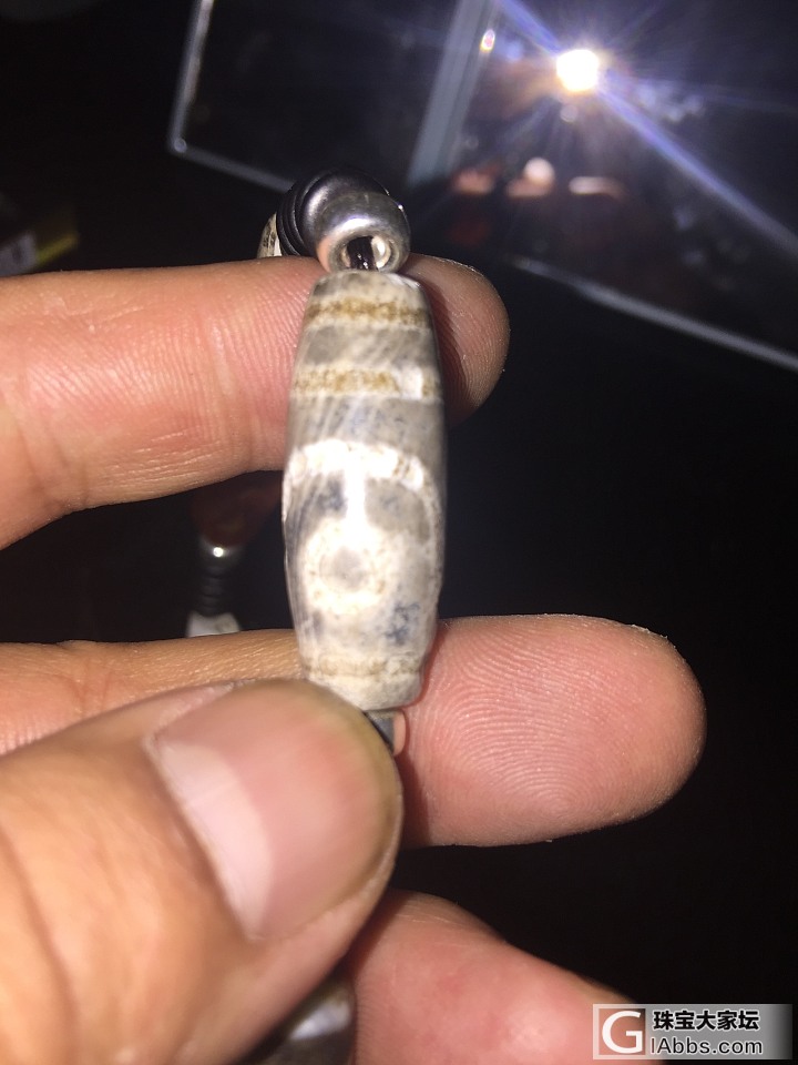 实物很霸气！不是专业摄像、火供两眼天珠祝大家小年愉快_天珠