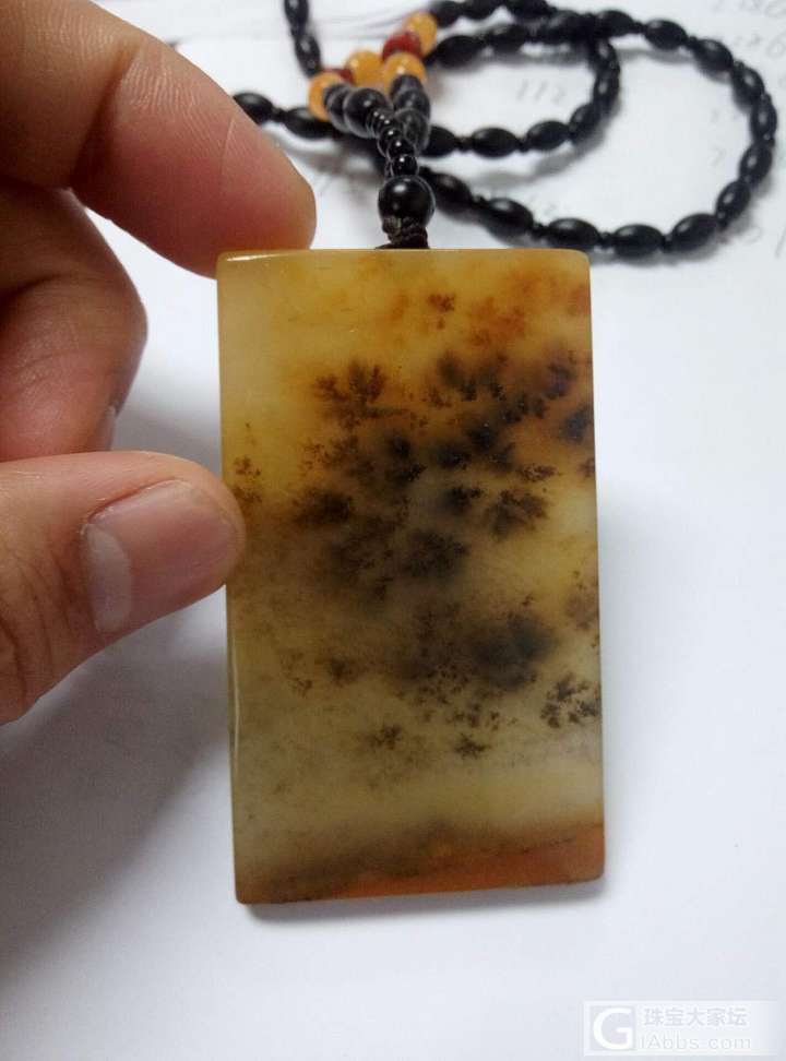 新入手黄龙玉水草花，求鉴别价格_牌子挂件黄龙玉
