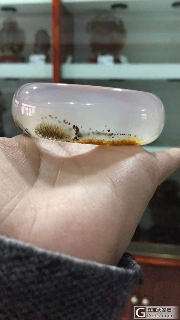 白玉髓 精品发丝手镯手镯 55-57口径大家看_手镯玉髓