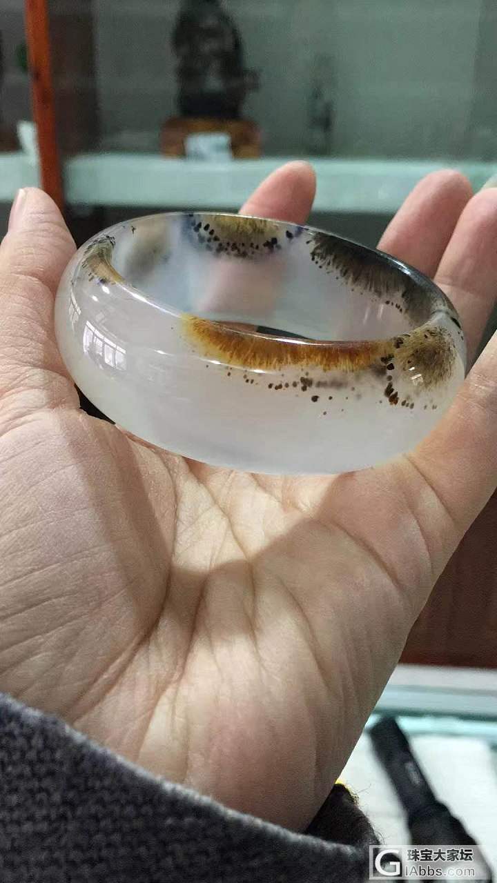 白玉髓 精品发丝手镯手镯 55-57口径大家看_手镯玉髓