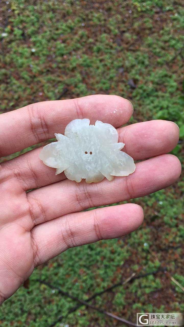 明代玉花_和田玉挂件