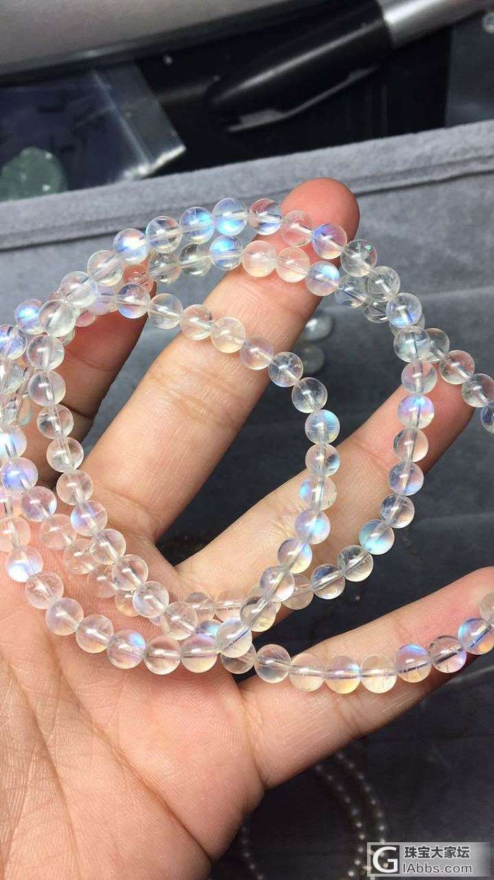 月光石精品啊，哈哈_珠串月光石