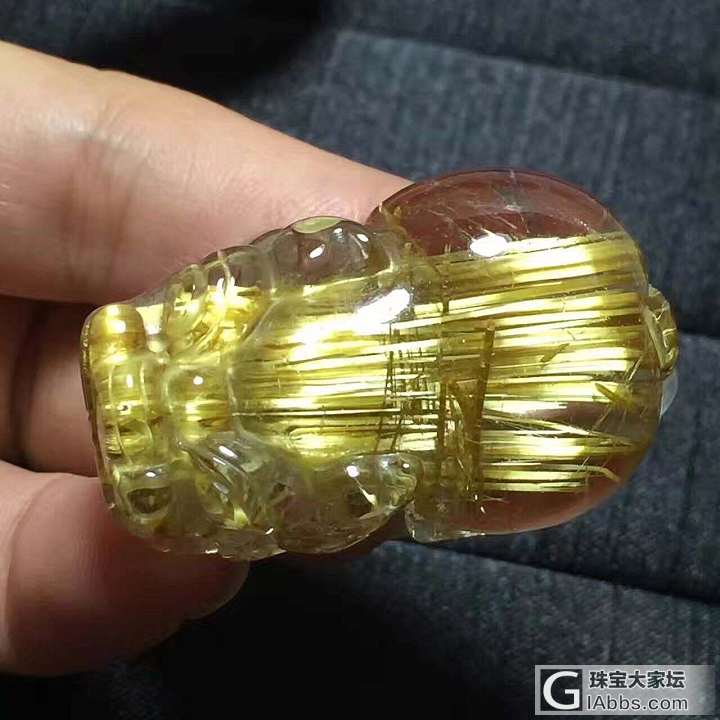 想入手一个发晶钛晶貔貅吊坠_吊坠发晶