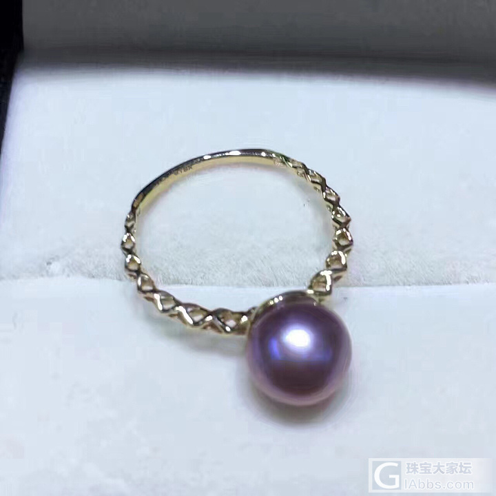 18k淡水紫色珠，珠子9-10大小，代理价格780_珍珠