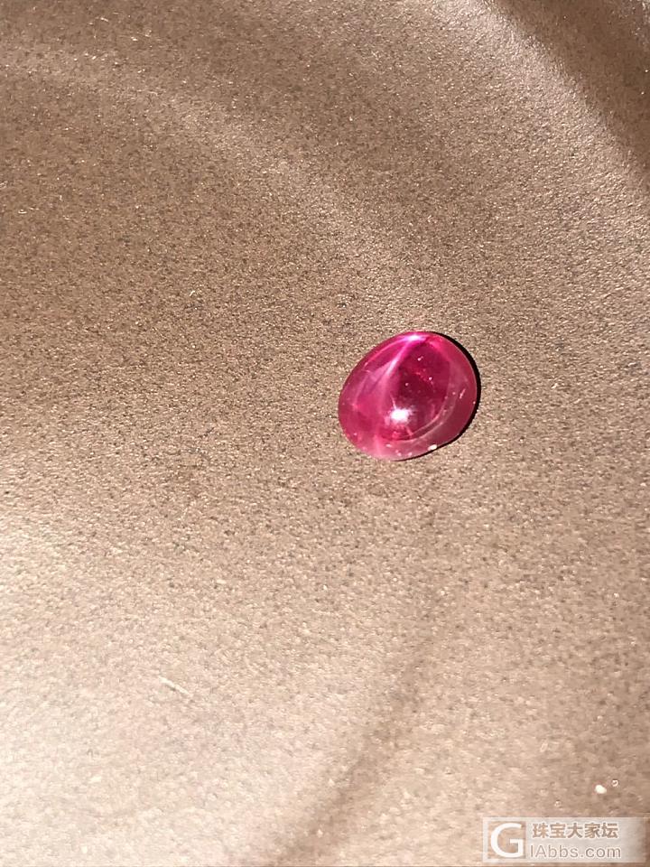 晒晒缅甸星光红宝石_红宝石蛋面