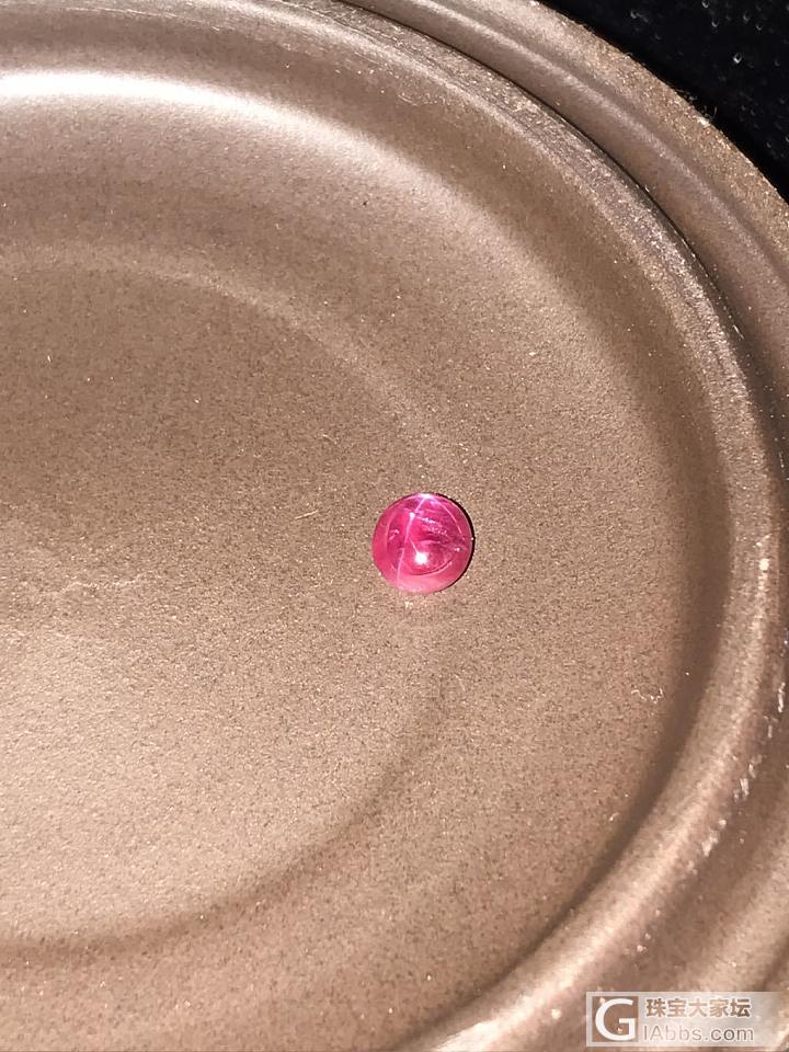 晒晒缅甸星光红宝石_红宝石蛋面
