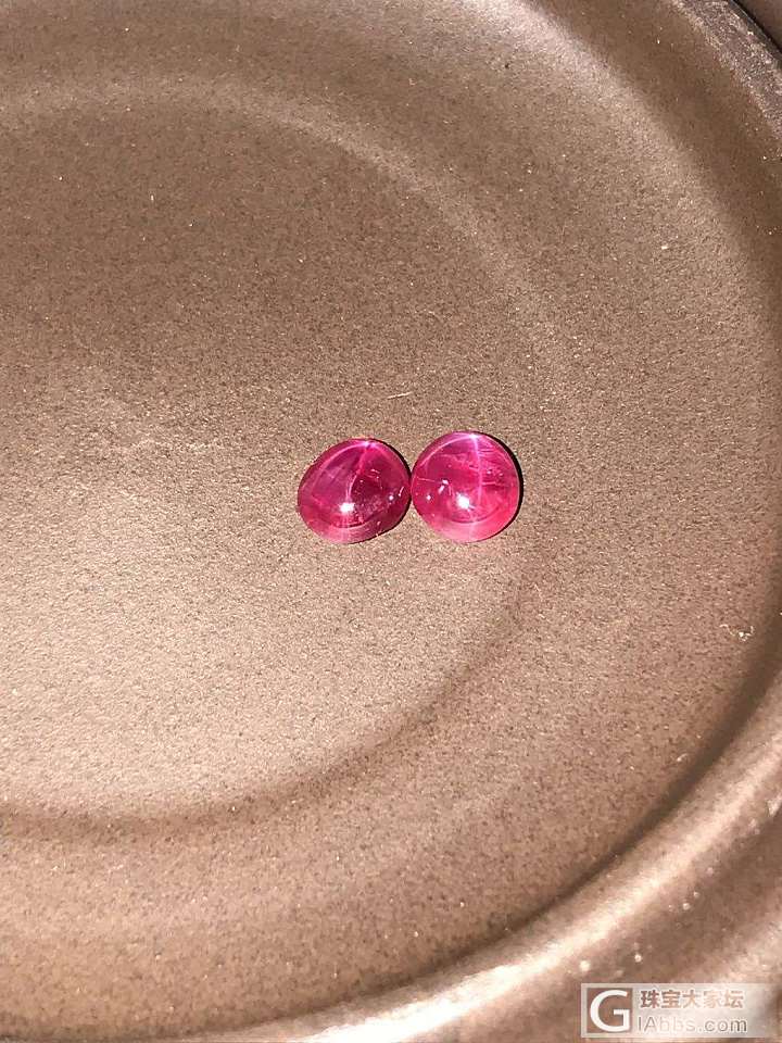 晒晒缅甸星光红宝石_红宝石蛋面