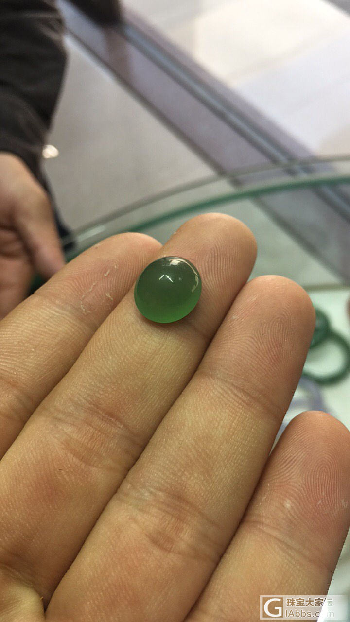 绿玉髓成品，很阳绿，纯手工_玉髓