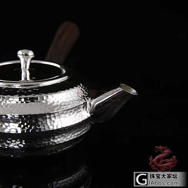 锤纹泡茶银壶，纯手工打造_工艺品