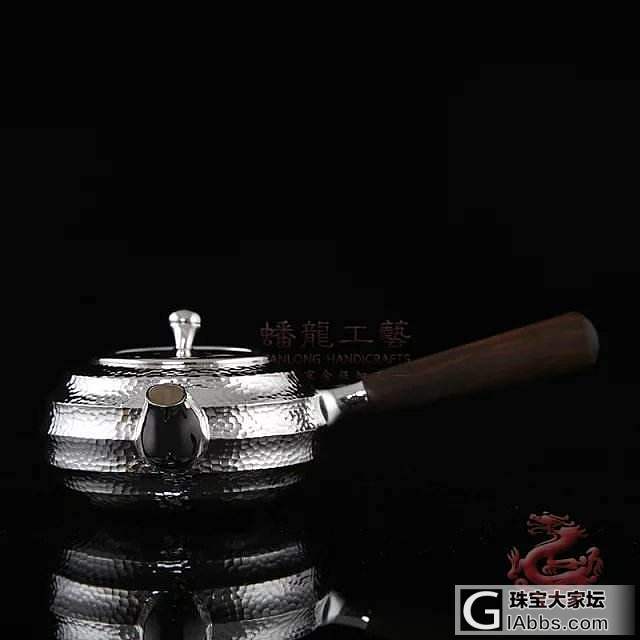 锤纹泡茶银壶，纯手工打造_工艺品