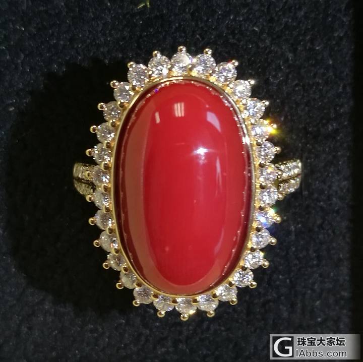 最爱那一抹红_珊瑚戒指鑫艺首饰镶嵌