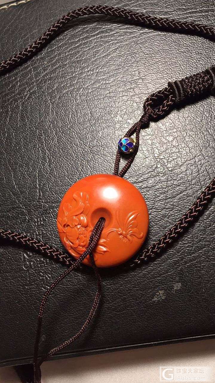 苏工蝶恋花平安扣，看看咋穿绳_平安扣