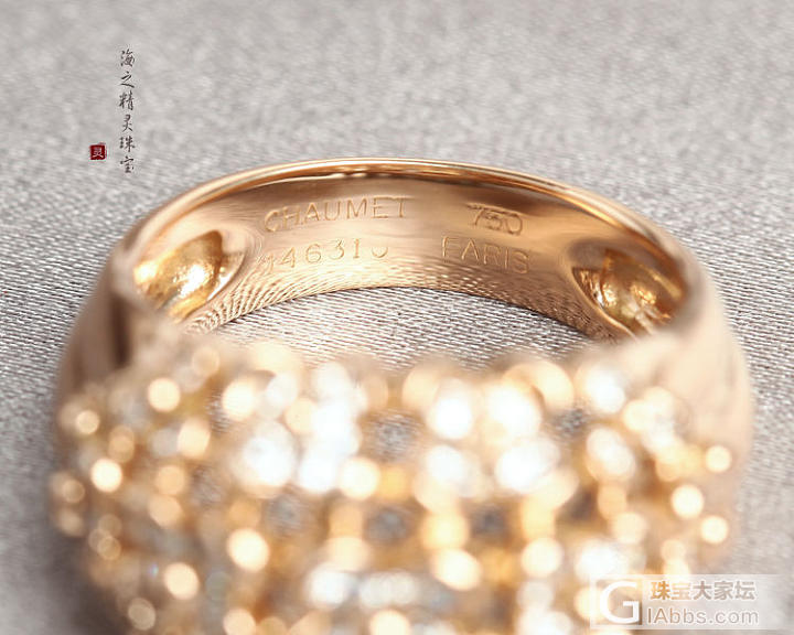 3.15   正品尚美CHAUMET 绣球花系列戒指/精品景观蜜蜡大圆珠/···_钻石戒指