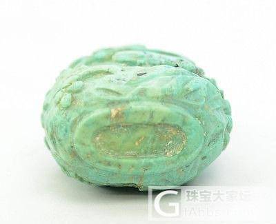鉴赏18-19 世纪中国回流绿松鼻烟壶_松石把玩件