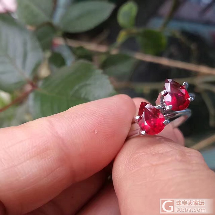 ##中颐完美级别一对无烧鸽血红##  2.37ct  GRS证书_戒指刻面宝石红宝石中颐彩色宝石