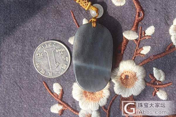 【函玉阁】天然和田玉新疆青花聚墨苏工荷花挂件吊坠_挂件青花玉
