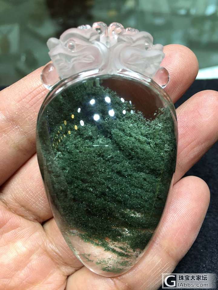 精品绿幽灵吊坠_挂件绿幽灵