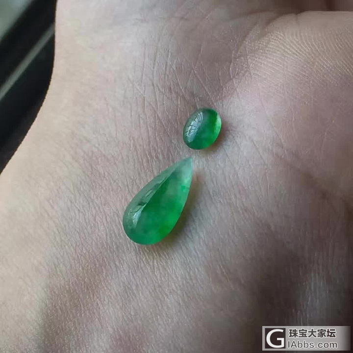 飘阳绿花的戒面_戒面翡翠