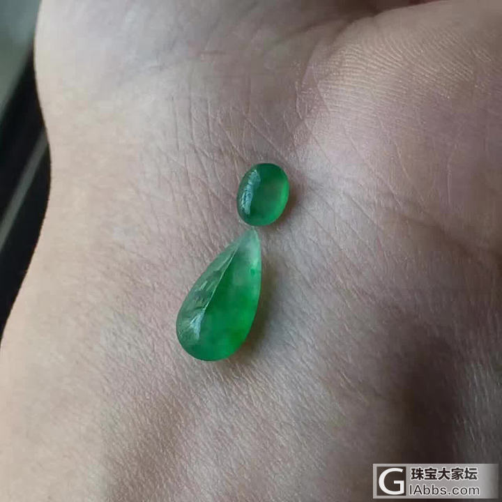 飘阳绿花的戒面_戒面翡翠