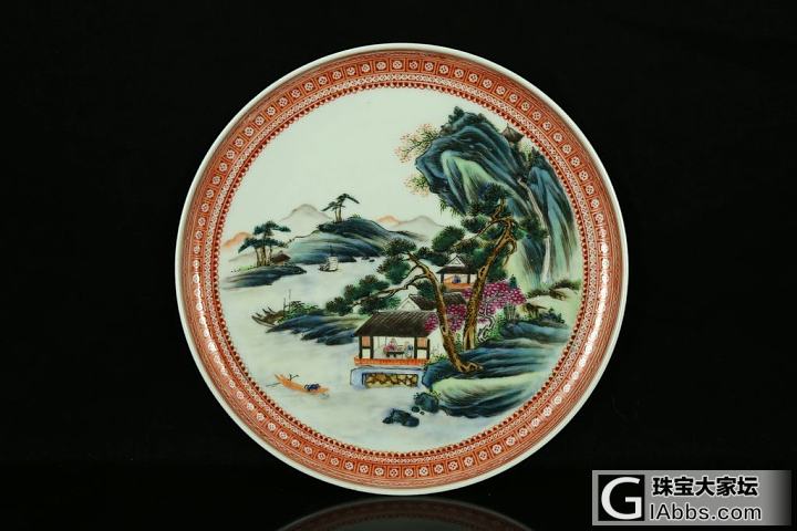 国外拍卖回流 名人名作收藏 熊晓峰作品 瓷盘 全品_陶瓷