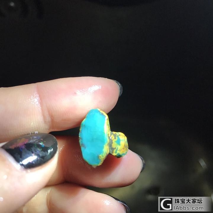 下午空着，磨个小松石玩玩_松石