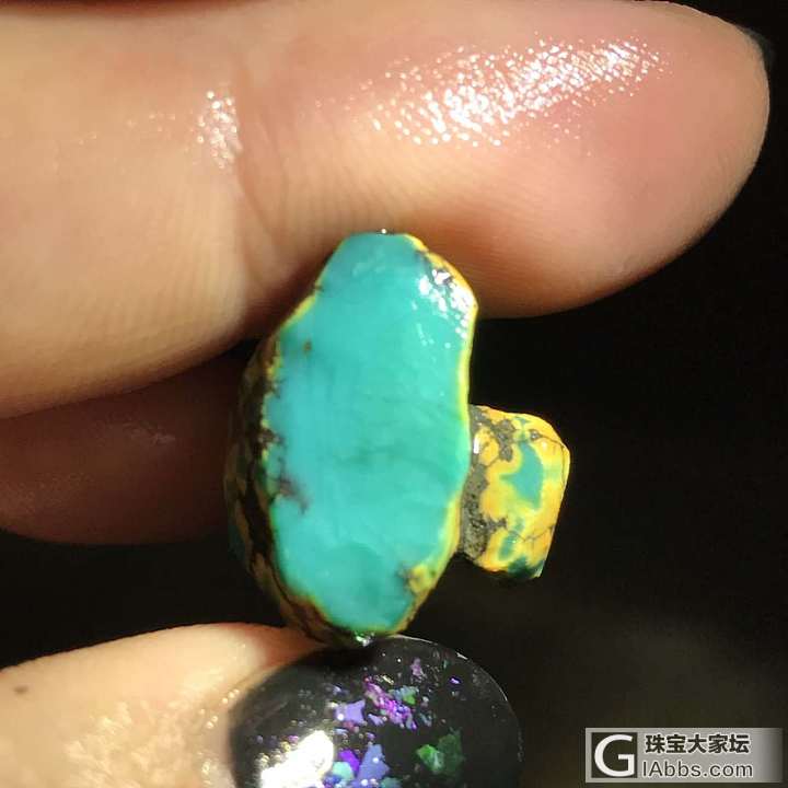 下午空着，磨个小松石玩玩_松石