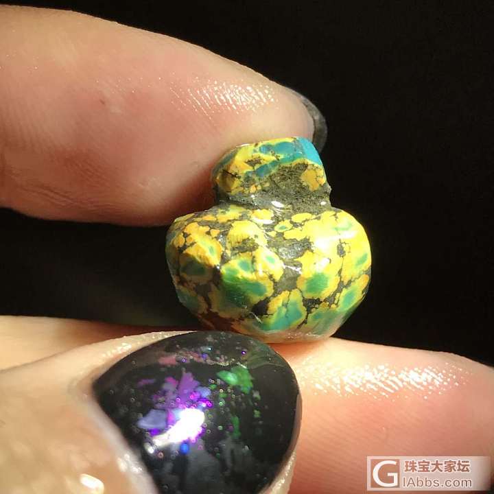 下午空着，磨个小松石玩玩_松石