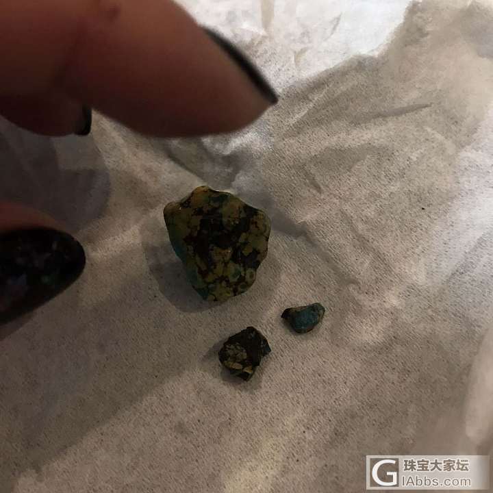 下午空着，磨个小松石玩玩_松石