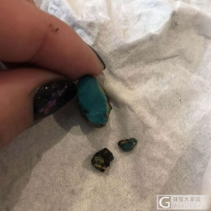 下午空着，磨个小松石玩玩_松石