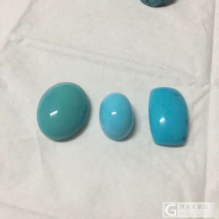 松石素色也很美呢～～～又是睡不着了来一发_蛋面松石