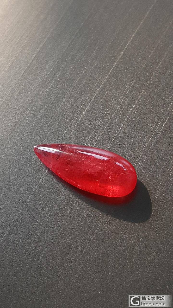 流口水的糖果素面，蔷薇辉石水滴_蛋面蔷薇辉石