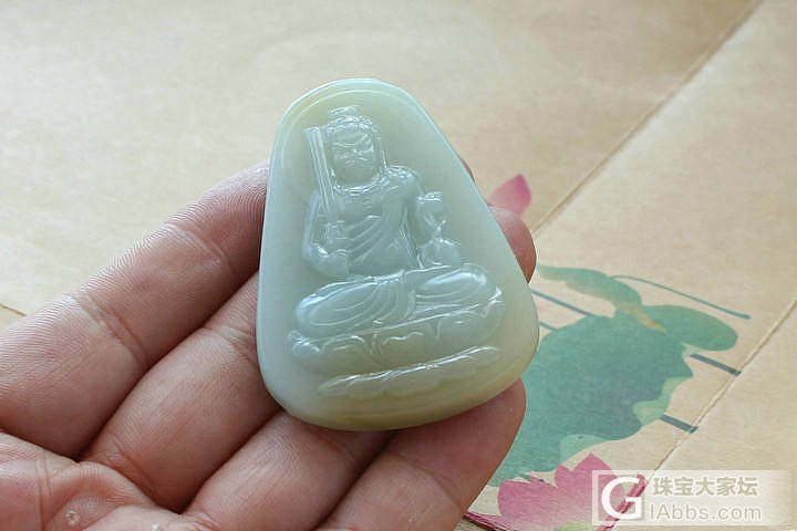【荣毅】3月28上新：生肖属鸡人的本命佛，不动尊菩萨！_青白玉挂件