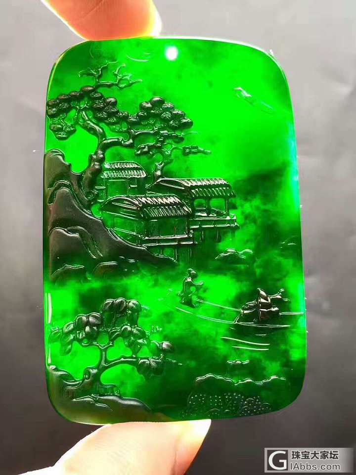墨翠牌~极品墨翠极品帝王绿_翡翠