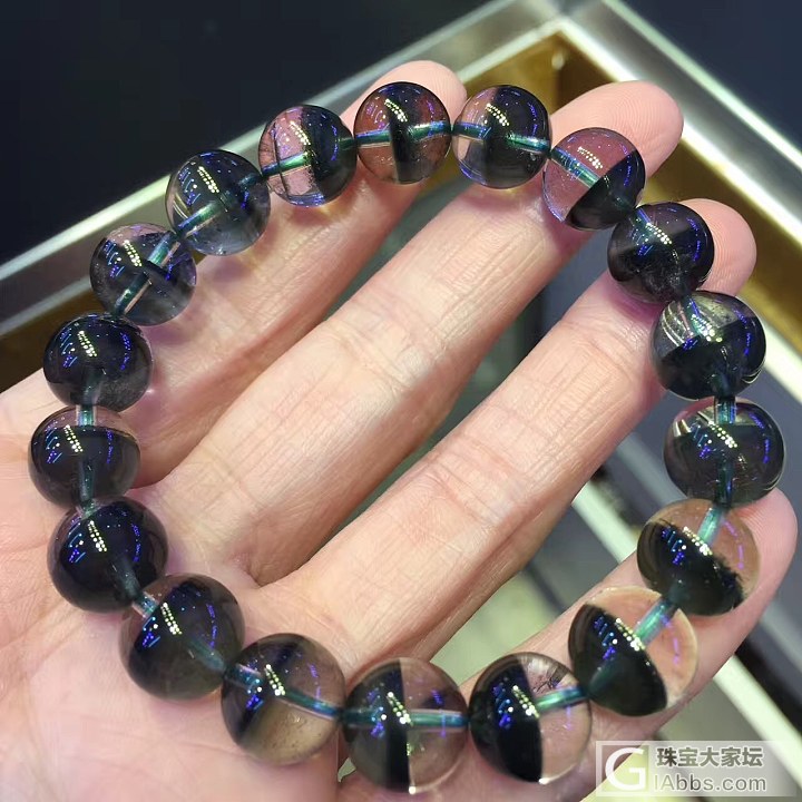 绿幽灵聚宝盆墨绿🈚️红皮噢 这样一条什么价位 11.5mm_绿幽灵幽灵晶珠串
