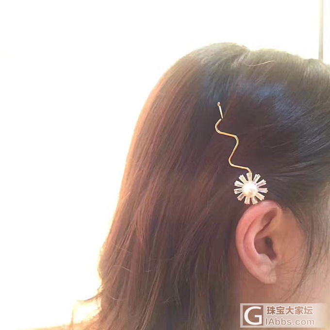 要佩戴图的看过来_珍珠发夹