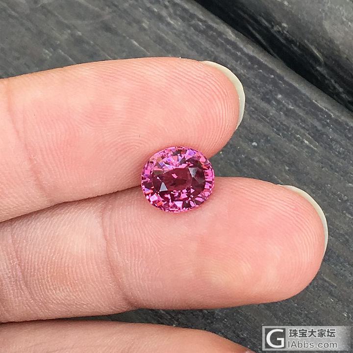 3.43ct 坦桑尼亚 浅粉 粉色 椭圆 全净 Malaya 石榴石 镶嵌定制_石榴石