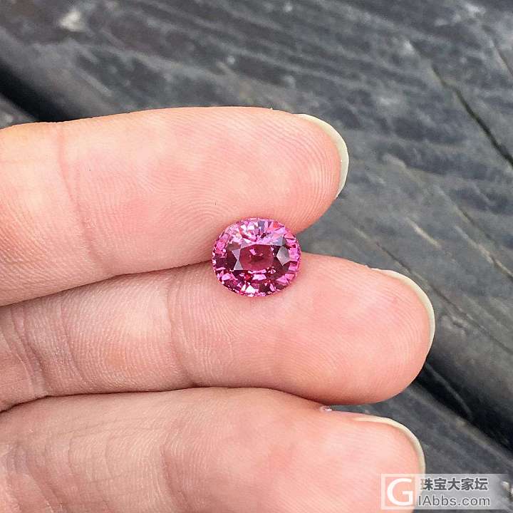 3.43ct 坦桑尼亚 浅粉 粉色 椭圆 全净 Malaya 石榴石 镶嵌定制_石榴石