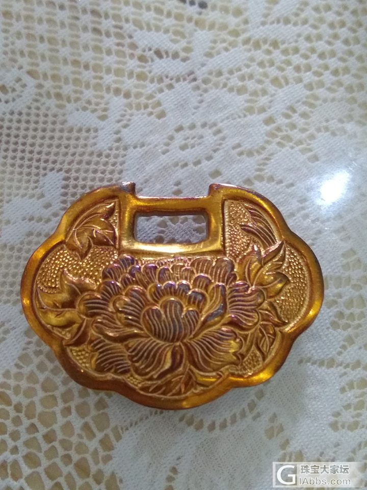 牡丹锁做旧过程中的七十二变_挂件银