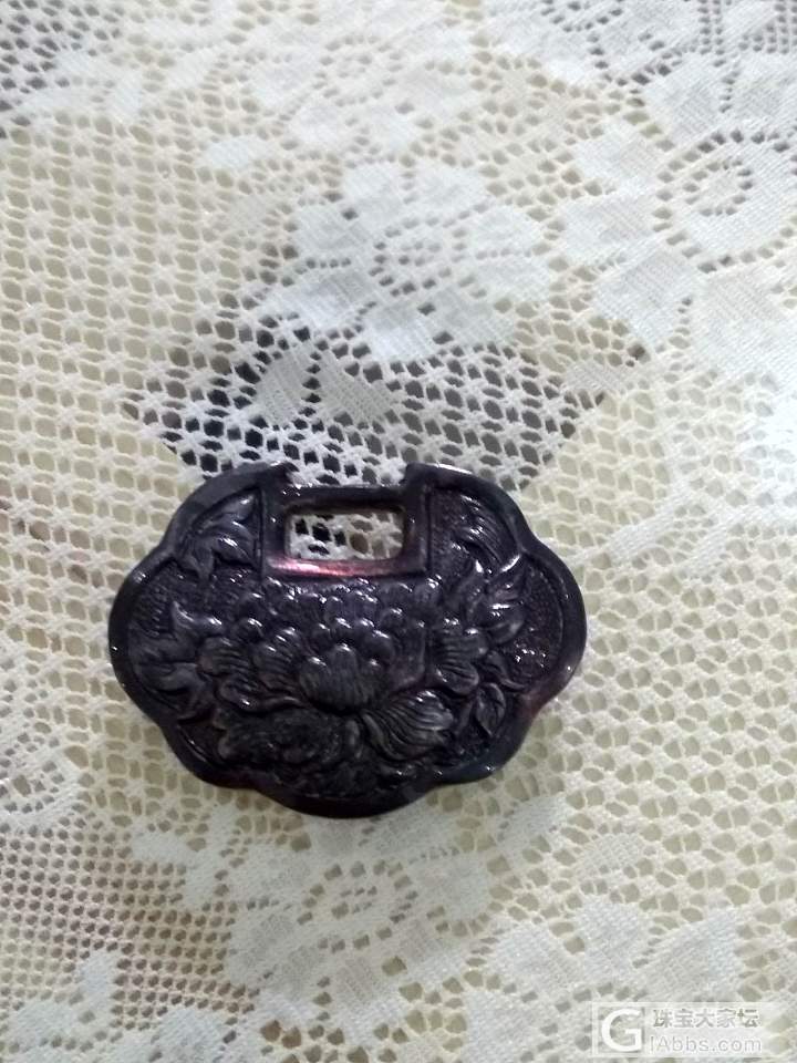 牡丹锁做旧过程中的七十二变_挂件银